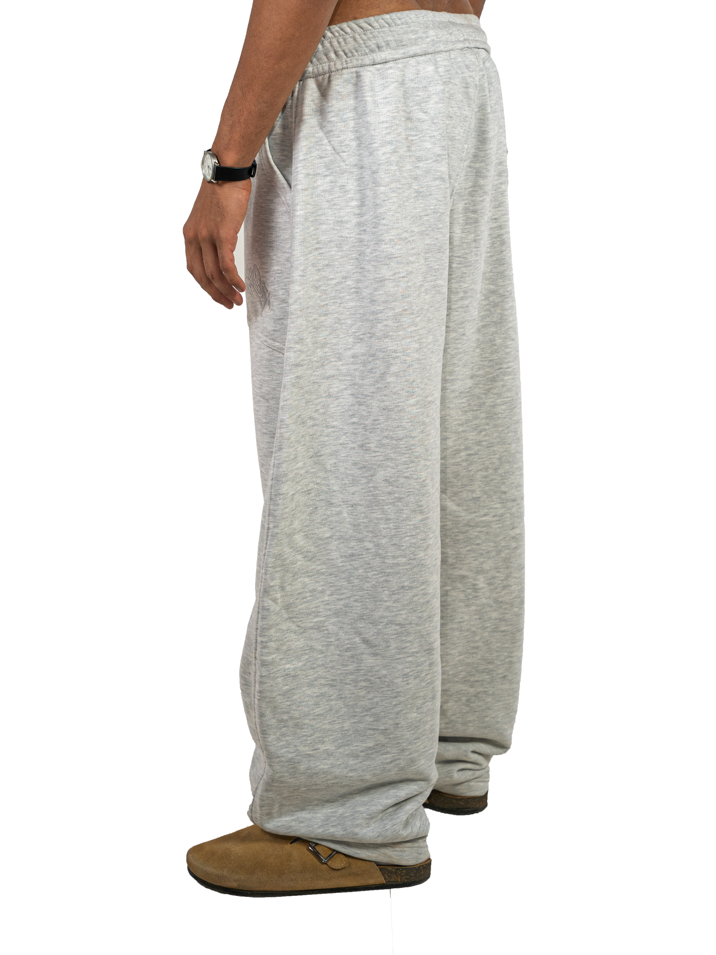Sweatpants Wide Tapered Fit - Gray