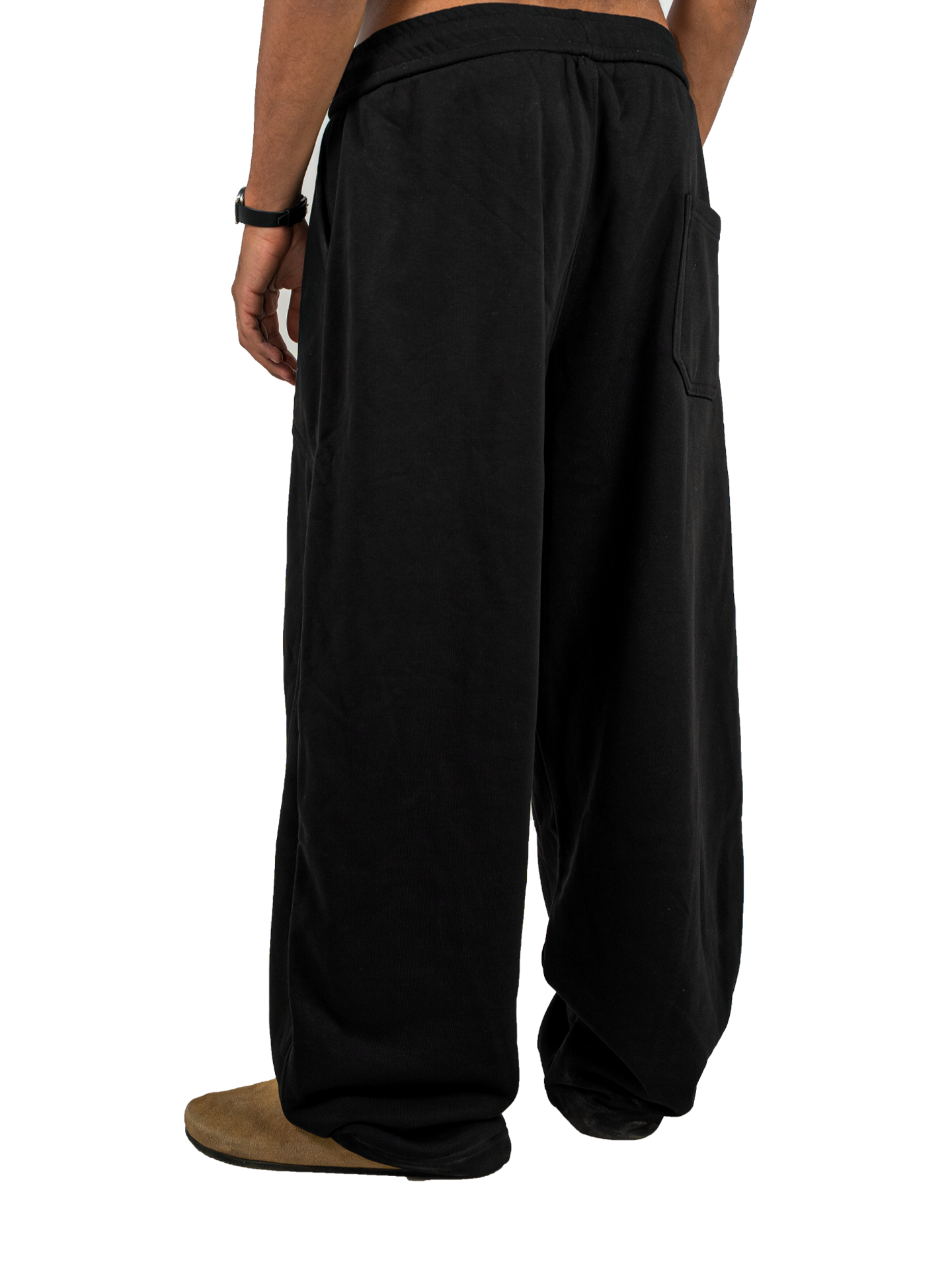 Sweatpants Wide Tapered Fit - Black