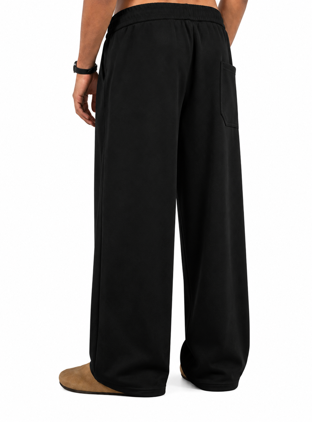 Sweatpants Wide Tapered Fit - Black