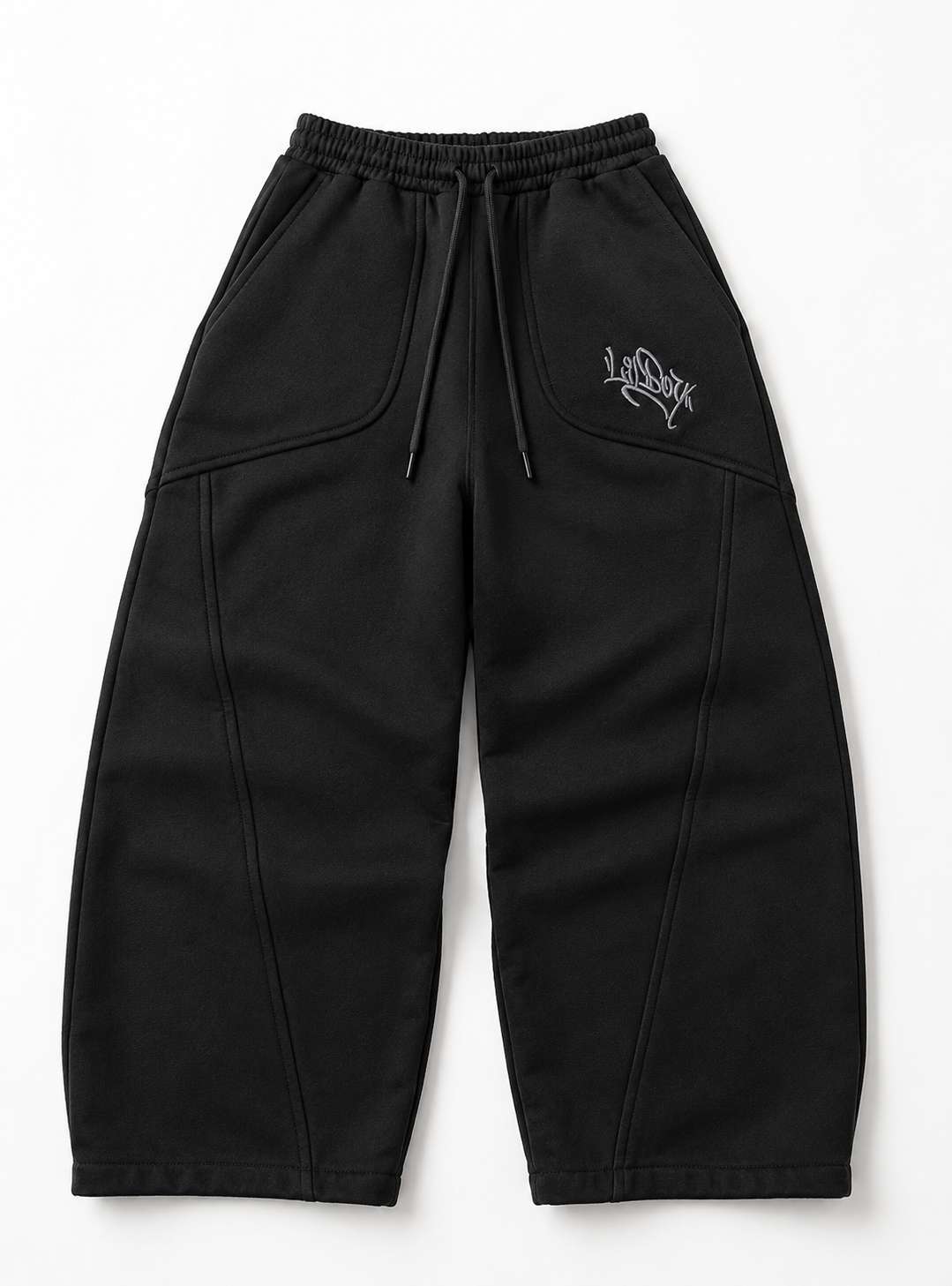Sweatpants Wide Tapered Fit - Black