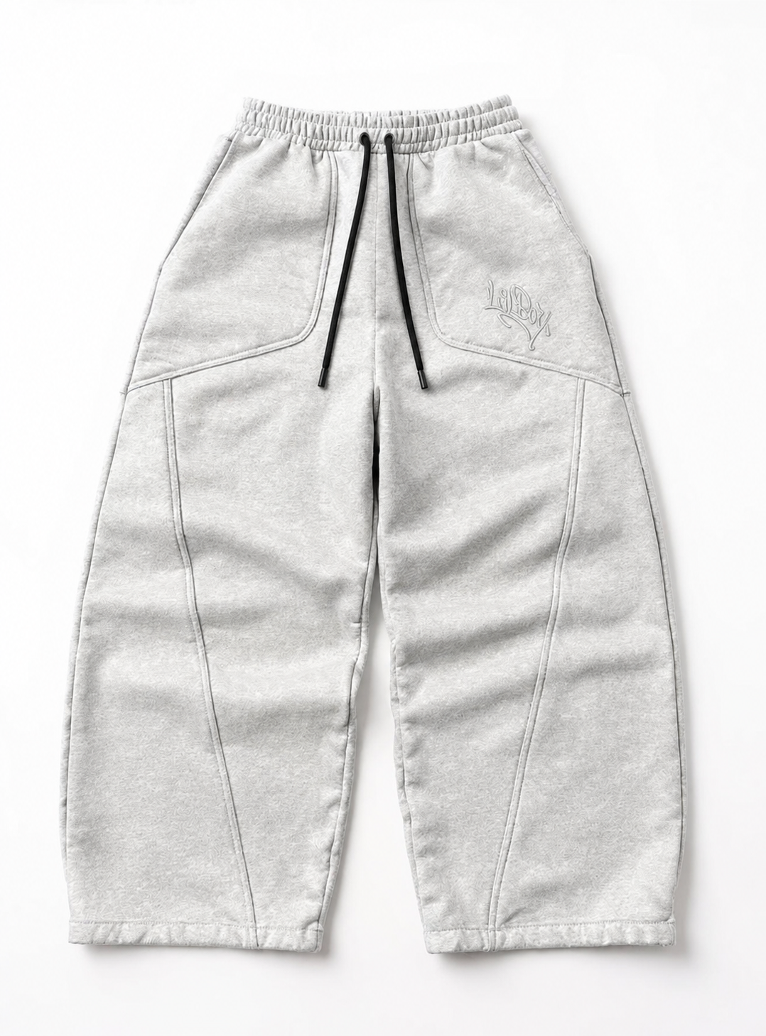 Sweatpants Wide Tapered Fit - Gray