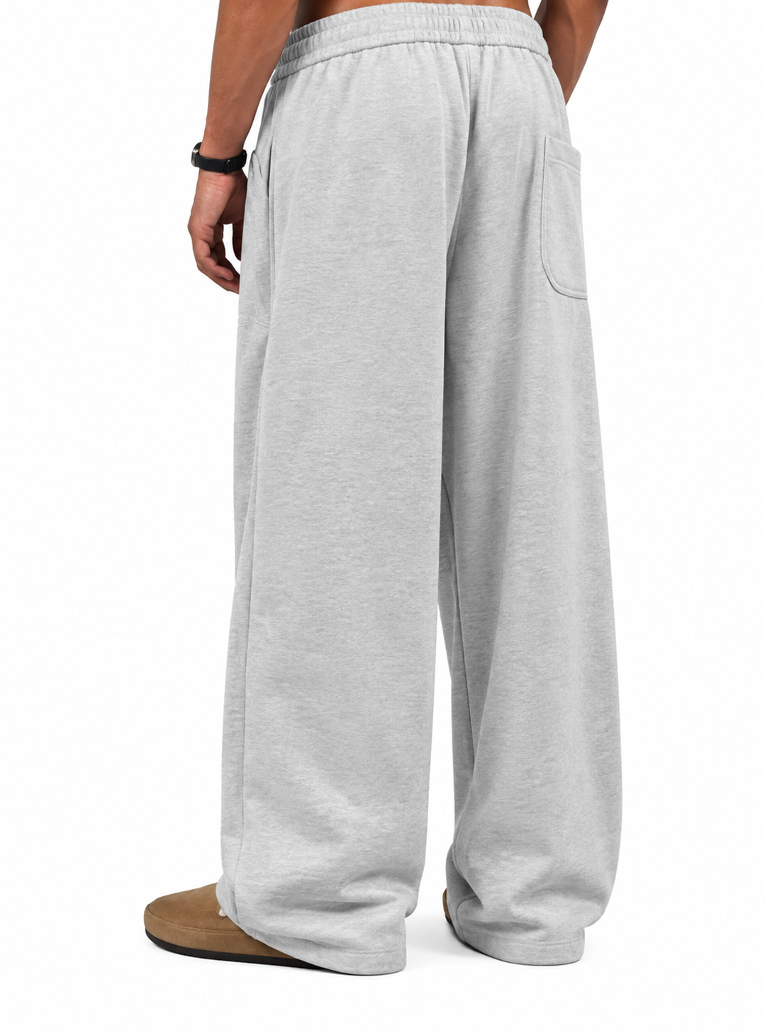 Sweatpants Wide Tapered Fit - Gray
